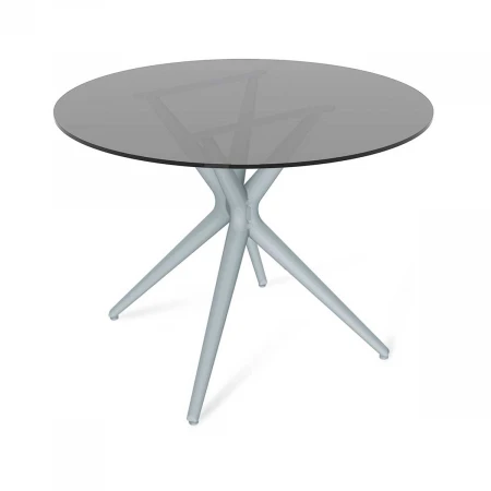 Кухонный стол Sheffilton SHT-TU30/TT26 90 СТЕКЛО серый/дымчатый 7304079205