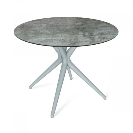 Кухонный стол Sheffilton SHT-TU30/ТT27-1 90 пластик HPL серый/бостон темный 6425413203