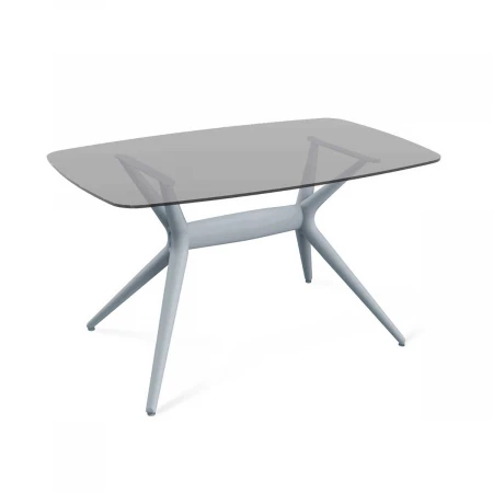 Кухонный стол Sheffilton SHT-TU30-2/TT26 118/77 СТЕКЛО серый/дымчатый 5445122505