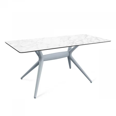 Кухонный стол Sheffilton SHT-TU30-2/ТT27-1 120/76 пластик HPL серый/белая аврора 9929172301