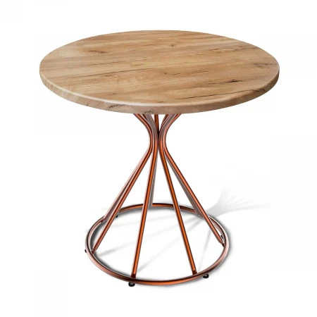 Кухонный стол Sheffilton SHT-TU4-1/80 МДФ медный/дуб тортуга 5045230801