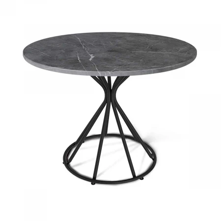 Кухонный стол Sheffilton SHT-TU4-1/90 МДФ черный муар/мрамор премиум 4673014501