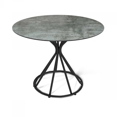 Кухонный стол Sheffilton SHT-TU4-1/ТT27-1 90 пластик HPL черный муар/бостон темный 2947693301