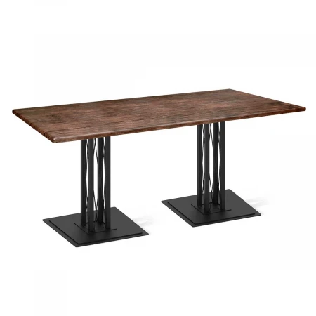 Кухонный стол Sheffilton SHT-TU6-BS1/120/80 МДФ черный муар/палисандр 7957392601