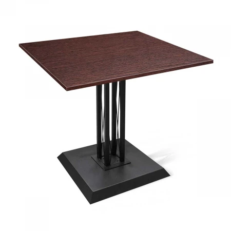 Кухонный стол Sheffilton SHT-TU6-BS2/80/80 ЛДСП черный/венге 6323290901