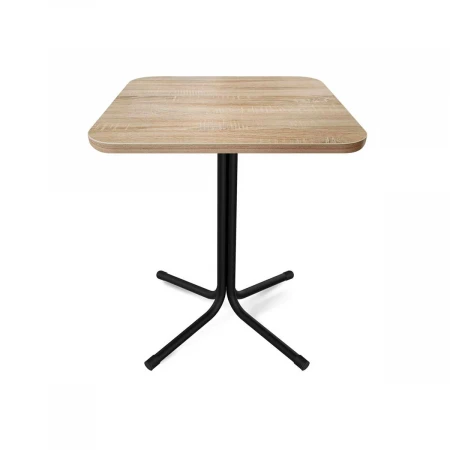 Кухонный стол Sheffilton SHT-TU7-1/60/60 ЛДСП черный/дуб сонома 2097770001