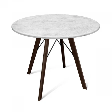 Кухонный стол Sheffilton SHT-TU9/90 МДФ венге/мрамор премиум светлый 1855979007