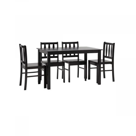 Обеденная группа Stool Group INGRID массив гевеи цвет венге MH750+MH52088X4