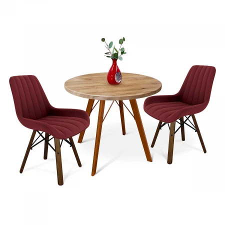 Обеденная группа Sheffilton SHT-DS121 рубиновое вино/темный орех/дуб тортуга 7964411101