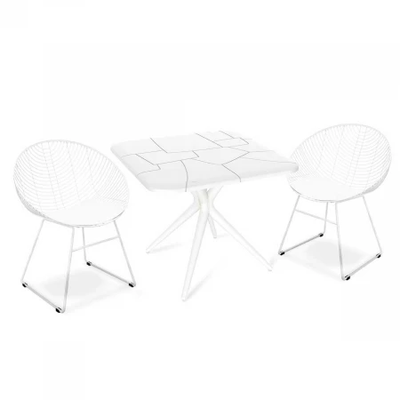 Обеденная группа Sheffilton SHT-DS155 белый/белый 8144936101