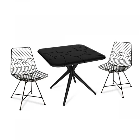 Обеденная группа Sheffilton SHT-DS157 черный/черный 4312747801