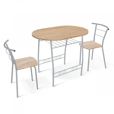 Обеденная группа Sheffilton SHT-DS18 дуб сонома/ал.металлик 0992258302