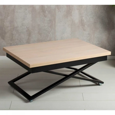 Стол-трансформер Levmar Accord D68/S53 (дуб шамони светлый/черные опоры) 4625574701