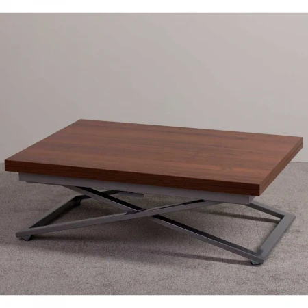 Стол-трансформер Levmar Compact D44/S59 миланский орех/ опоры серебро 7125110703