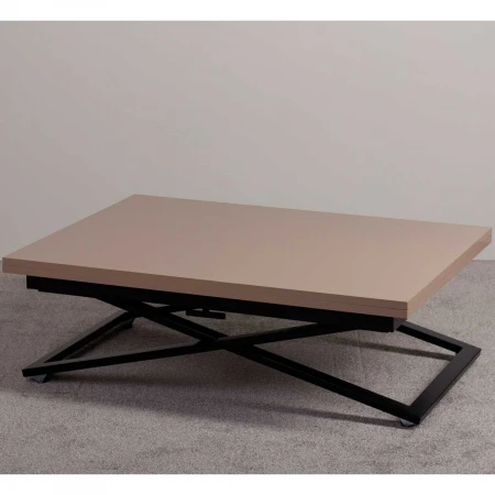 Стол-трансформер Levmar Compact G41/S53 Капучино глянец/опоры черные 7125110714