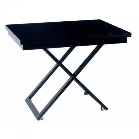 Стол-трансформер Levmar Cross G27/S53 черный глянец/ опоры черные 7512973510