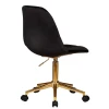 Офисное кресло для персонала DOBRIN MONTY GOLD (чёрный велюр (MJ9-101)) 9800-Gold-LM MONTY GOLD Офисное кресло для персонала DOBRIN MONTY GOLD (чёрный велюр (MJ9-101)) 9800-Gold-LM MONTY GOLD