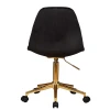 Офисное кресло для персонала DOBRIN MONTY GOLD (чёрный велюр (MJ9-101)) 9800-Gold-LM MONTY GOLD Офисное кресло для персонала DOBRIN MONTY GOLD (чёрный велюр (MJ9-101)) 9800-Gold-LM MONTY GOLD