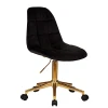 Офисное кресло для персонала DOBRIN MONTY GOLD (чёрный велюр (MJ9-101)) 9800-Gold-LM MONTY GOLD Офисное кресло для персонала DOBRIN MONTY GOLD (чёрный велюр (MJ9-101)) 9800-Gold-LM MONTY GOLD