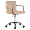 Офисное кресло для персонала DOBRIN TERRY (бежевый велюр (MJ9-10)) 9400-LM TERRY Офисное кресло для персонала DOBRIN TERRY (бежевый велюр (MJ9-10)) 9400-LM TERRY