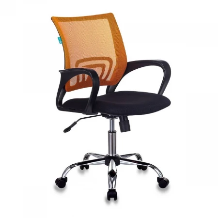 Офисное кресло Бюрократ CH-695N/SL/OR/BLACK спинка сетка оранжевый TW-38-3 сиденье черный TW-11 крестовина хром