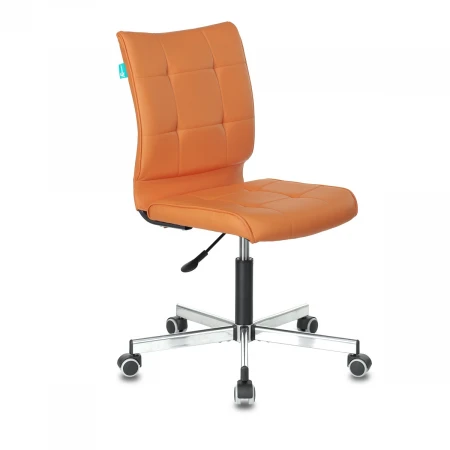 Офисное кресло Бюрократ оранжевый искусственная кожа CH-330M/OR-20