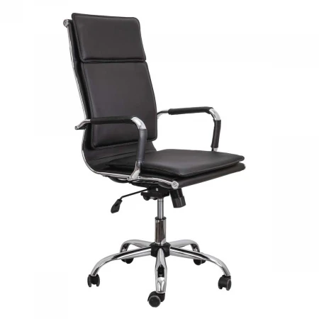 Офисное кресло AksHome City чёрный, экокожа 70014