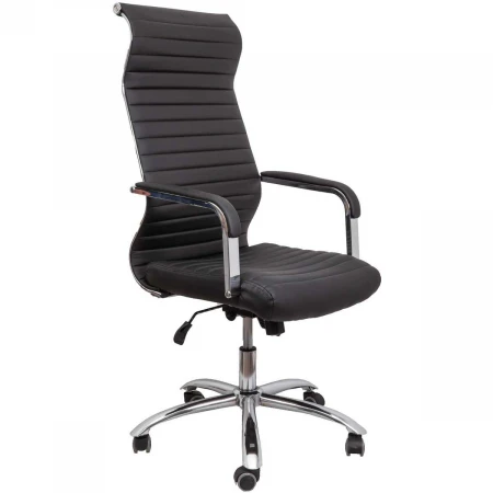 Офисное кресло AksHome Grid чёрный, экокожа 69794