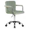 Офисное кресло для персонала DOBRIN TERRY (мятный велюр (MJ9-87)) 9400-LM TERRY Офисное кресло для персонала DOBRIN TERRY (мятный велюр (MJ9-87)) 9400-LM TERRY