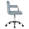Офисное кресло для персонала DOBRIN TERRY (пудрово-голубой велюр (MJ9-74)) 9400-LM TERRY Офисное кресло для персонала DOBRIN TERRY (пудрово-голубой велюр (MJ9-74)) 9400-LM TERRY