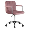 Офисное кресло для персонала DOBRIN TERRY (пудрово-розовый велюр (MJ9-32)) 9400-LM TERRY Офисное кресло для персонала DOBRIN TERRY (пудрово-розовый велюр (MJ9-32)) 9400-LM TERRY