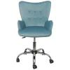 Поворотное кресло AksHome Bella голубой, велюр 77321 Поворотное кресло AksHome Bella голубой, велюр 77321