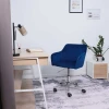 Поворотное кресло AksHome Sark синий, велюр 83448 Поворотное кресло AksHome Sark синий, велюр 83448
