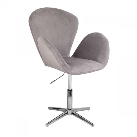 Поворотное кресло AksHome Toronto серый, велюр 71552