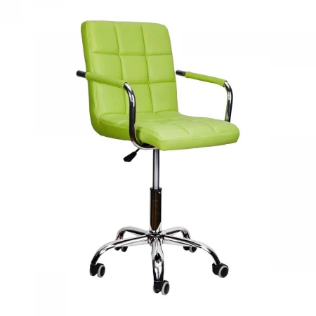 Поворотное кресло AksHome Rosio светло-зелёный, экокожа 67333