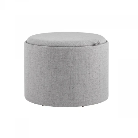 Пуф с ящиком Stool Group Хюгге L рогожка серая 19B260LL Y13-8