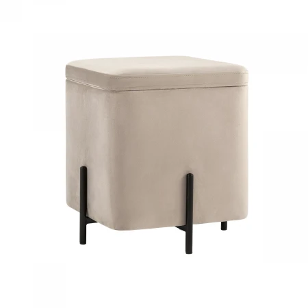 Пуф Stool Group Грейс велюр квадрат светло-серый vd-grays-kv-b25