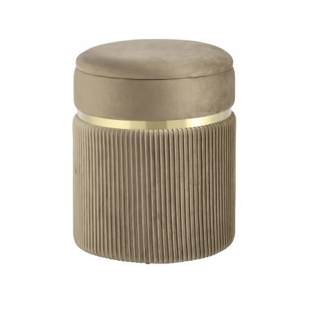 Пуф Stool Group Миранда с ящиком велюр бежевый 19B352VA-8167-7