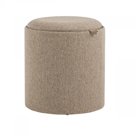 Пуф с ящиком Stool Group Хюгге S рогожка бежевая 19B260LS BY1701-3