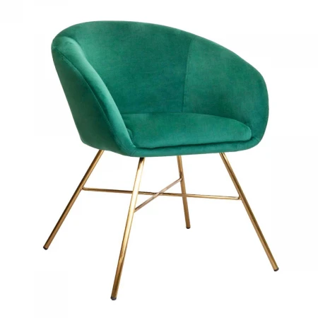 Кресло AksHome Amur зеленый, велюр 62694