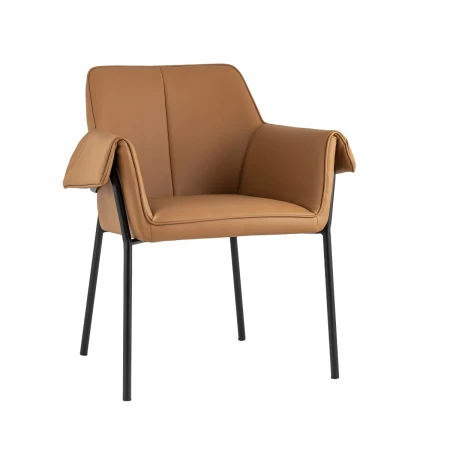 Кресло Stool Group Бесс экокожа коричневая FDC9469 Brown 270 -28
