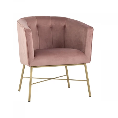 Кресло Stool Group Шале велюр розовый FALETTE PINK