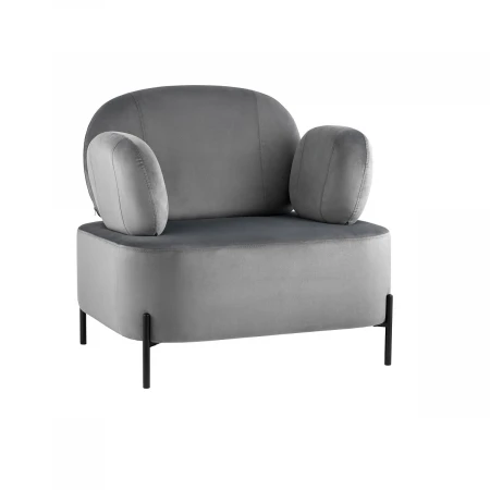 Кресло Stool Group Кэнди велюр серый vd-candy-b27