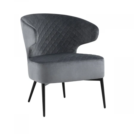 Кресло Stool Group Royal велюр тёмно-серый vd-royal-b27