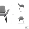 Кресло Bergenson Bjorn Hilde FH-HLD-ARMCH-PL-GR