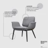 Кресло Bergenson Bjorn Hilde FH-HLD-ARMCH-PL-GR