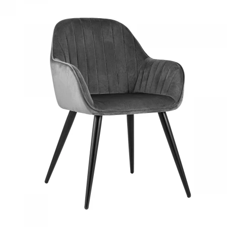 Кресло Stool Group Кристи NEW велюр серый DC-1507 HLR-21