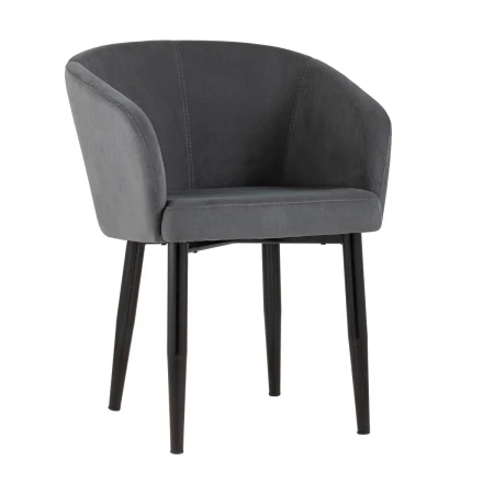 Кресло Stool Group Ральф велюр тёмно-серый AV 302-N26-08