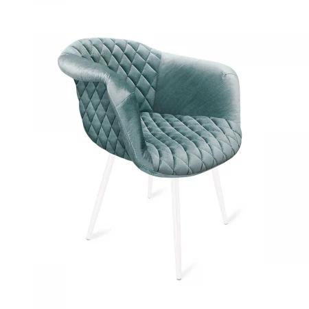 Кресло Sheffilton SHT-ST31-C4/S95-1 Аквамарин/белый муар 4785632101