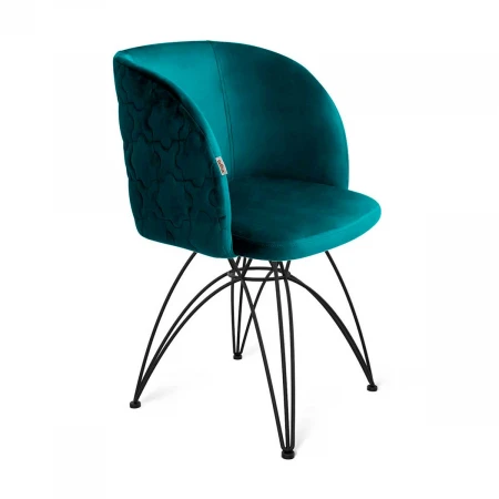 Кресло Sheffilton SHT-ST33-1/S112 альпийский бирюзовый/черный муар 7575519301